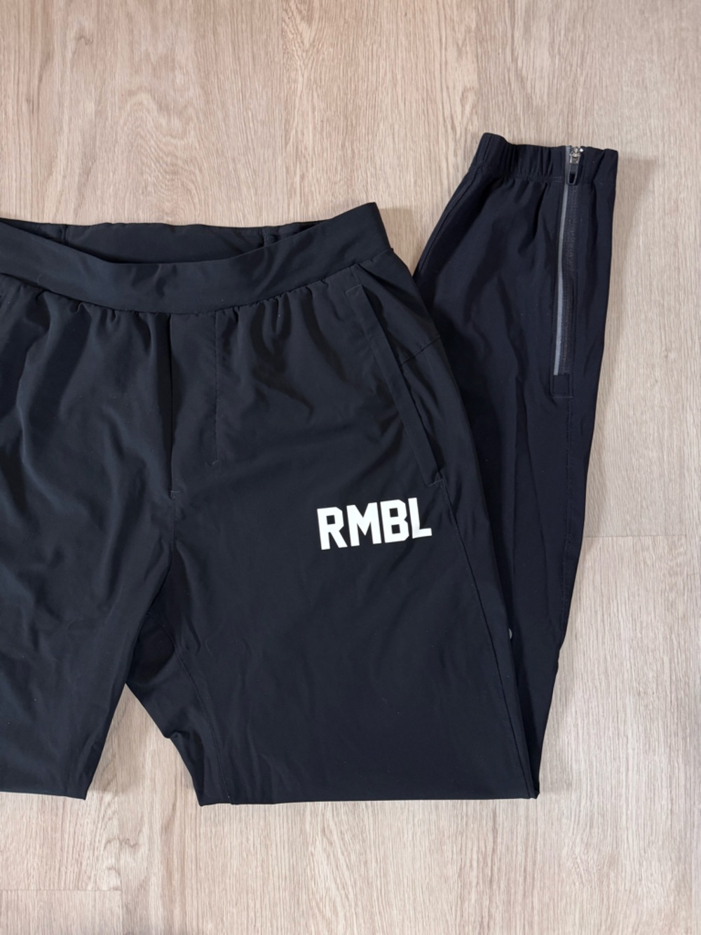 Lululemon Athletica Black Performance Pants with RMBL Boxing Logo